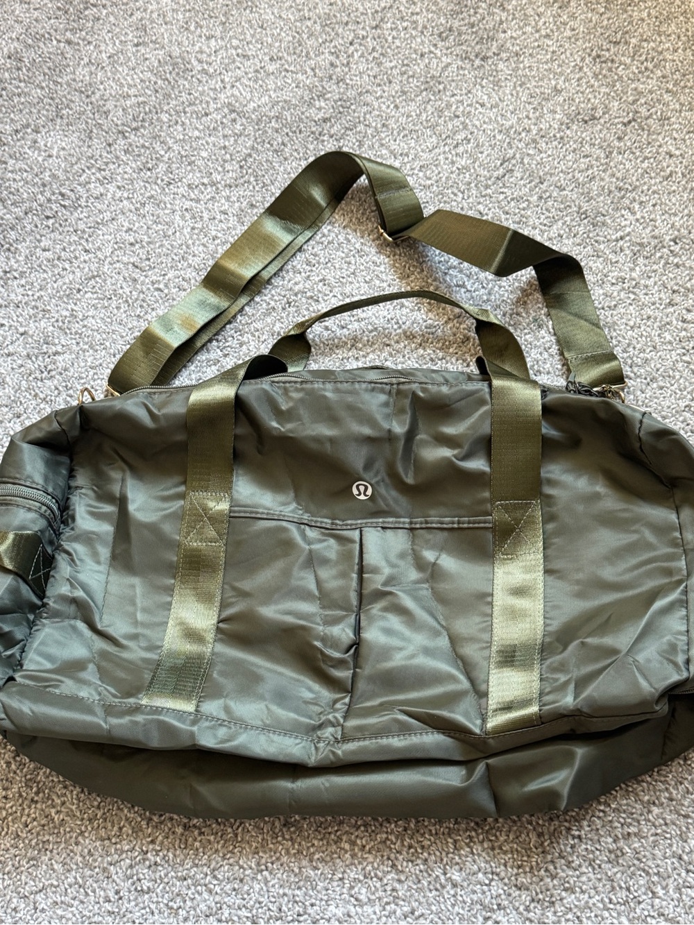 lululemon athletica Olive Green Duffel Bag